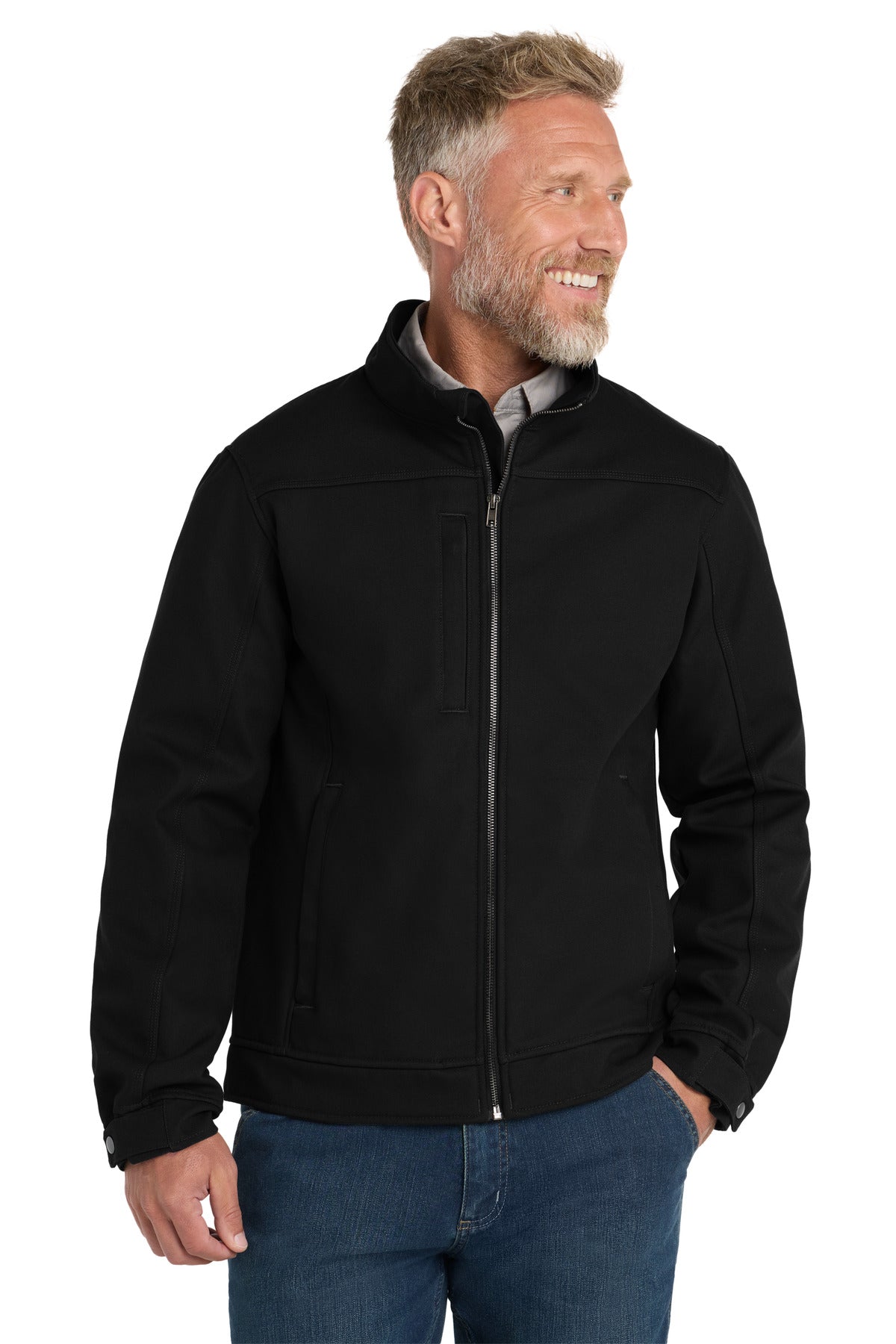 CornerStone Duck Bonded Soft Shell Jacket CSJ60 in Black