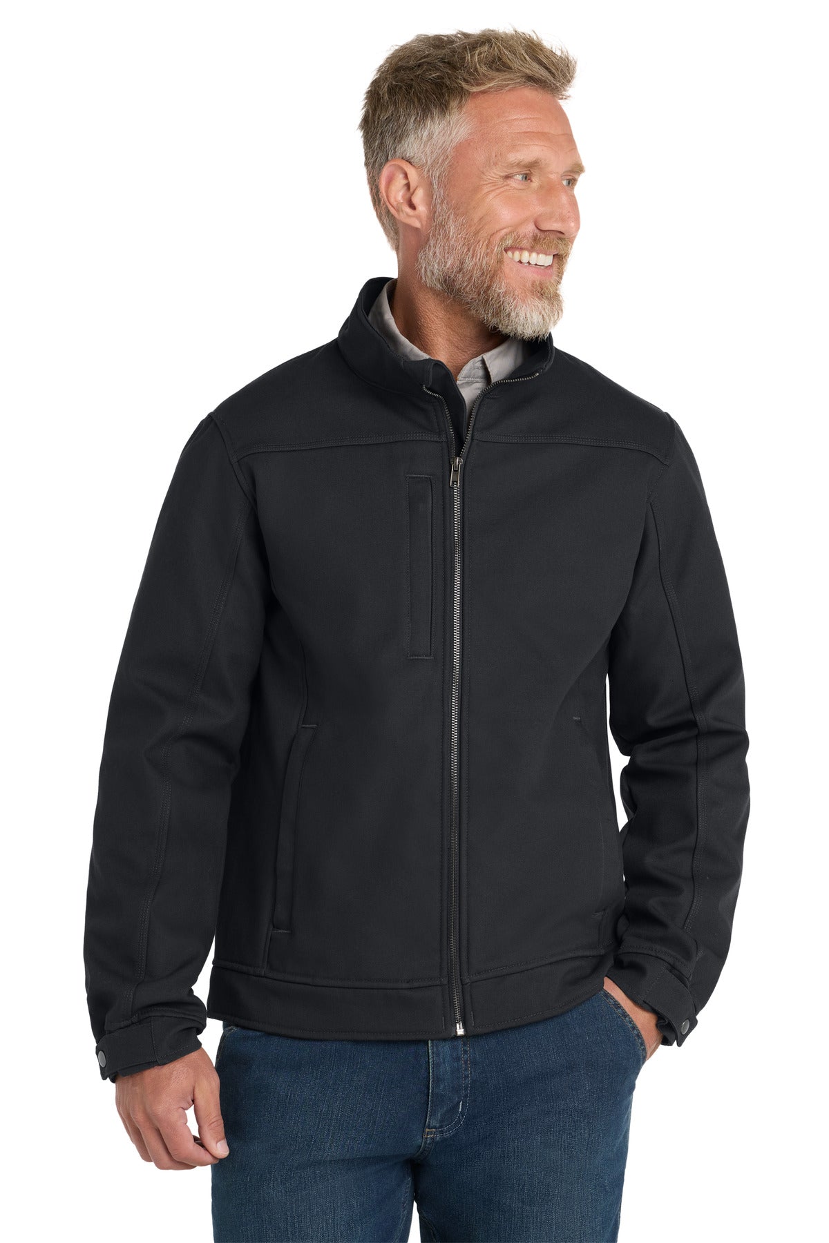CornerStone Duck Bonded Soft Shell Jacket CSJ60 in Charcoal