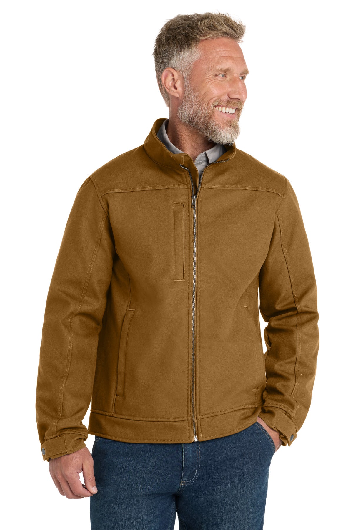 CornerStone Duck Bonded Soft Shell Jacket CSJ60 in Duck Brown