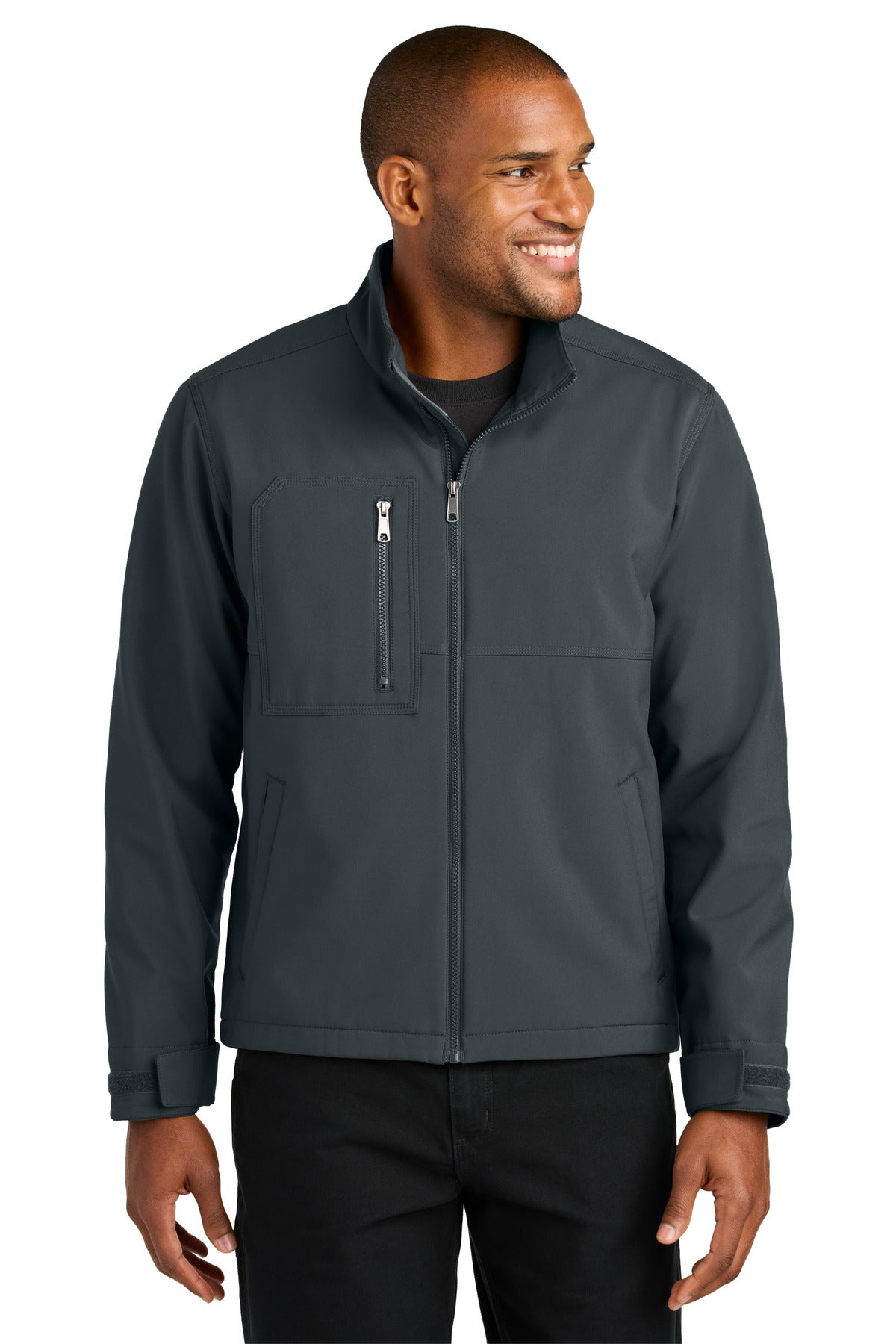 CornerStone Workwear Soft Shell CSJ70 in Iron Grey