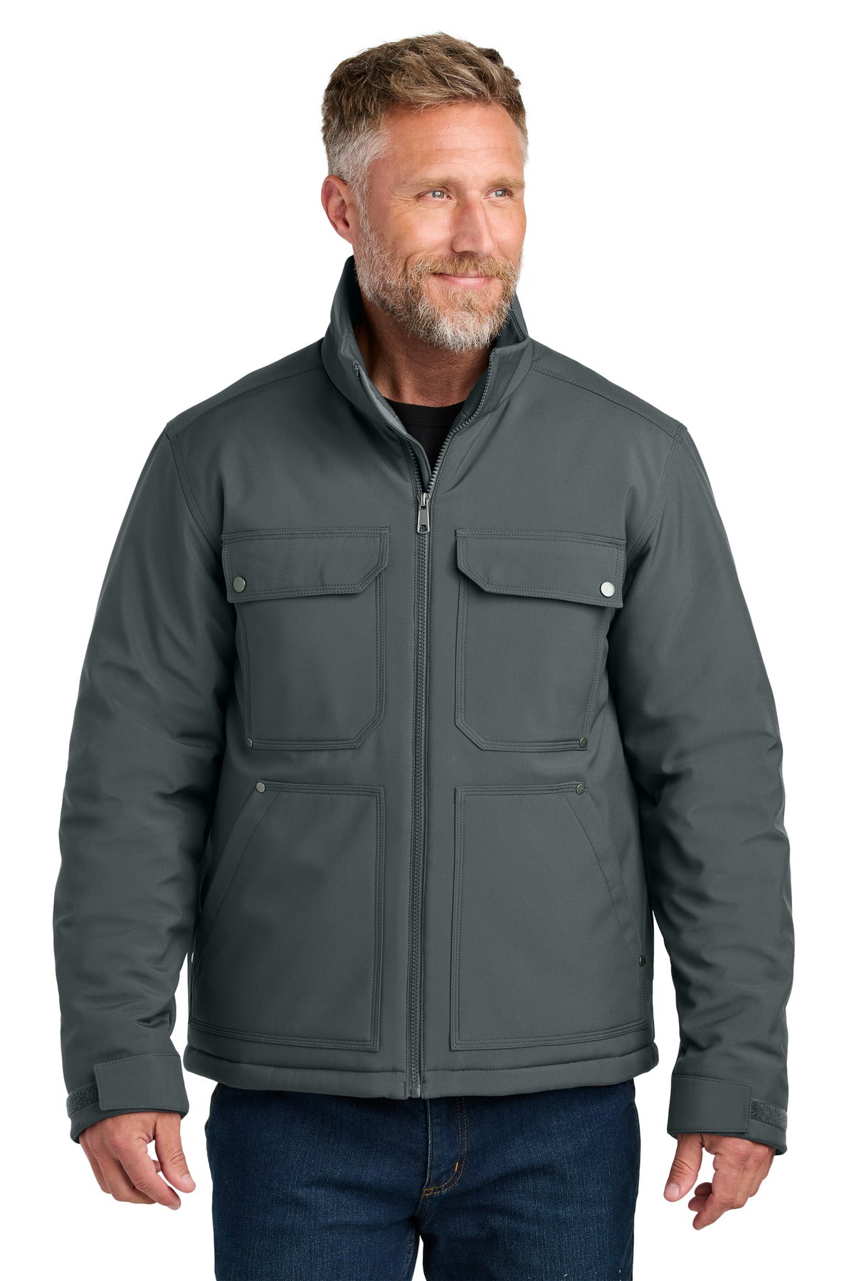 CornerStone Insulated Workwear Soft Shell CSJ75 in Iron Grey