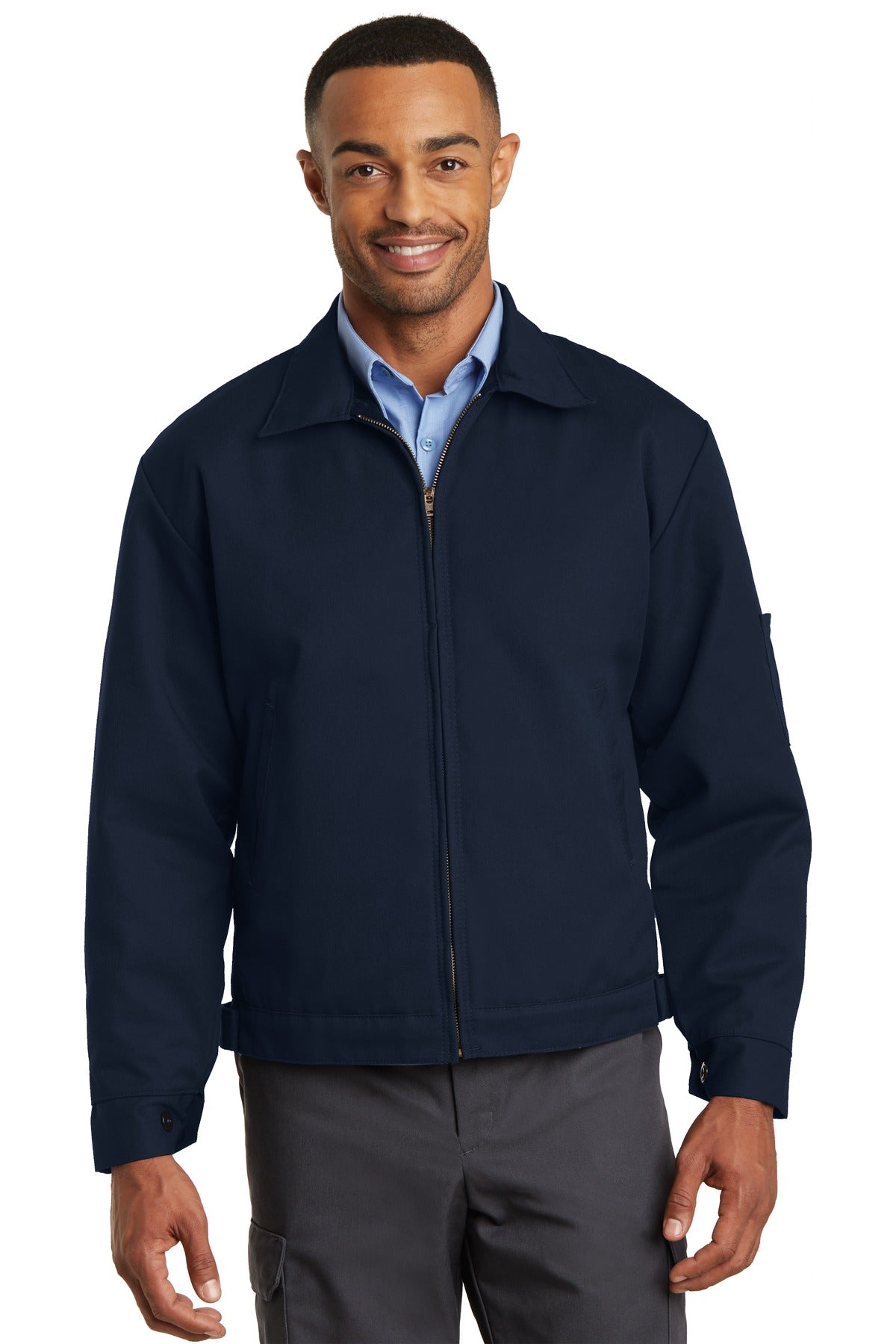 Red Kap Slash Pocket Jacket.  CSJT22 in Navy