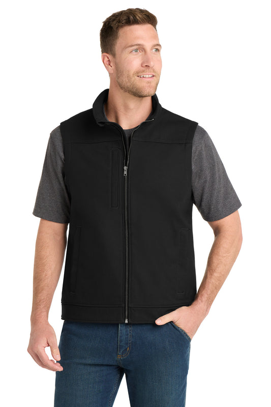 CornerStone Duck Bonded Soft Shell Vest CSV60 in Black