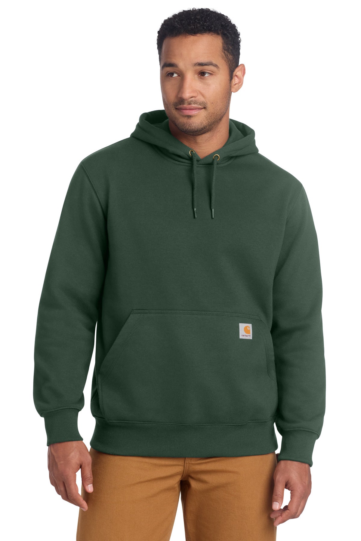 Carhartt  Rain Defender  Paxton Heavyweight Hooded Sweatshirt. CT100615 in Forestry Green