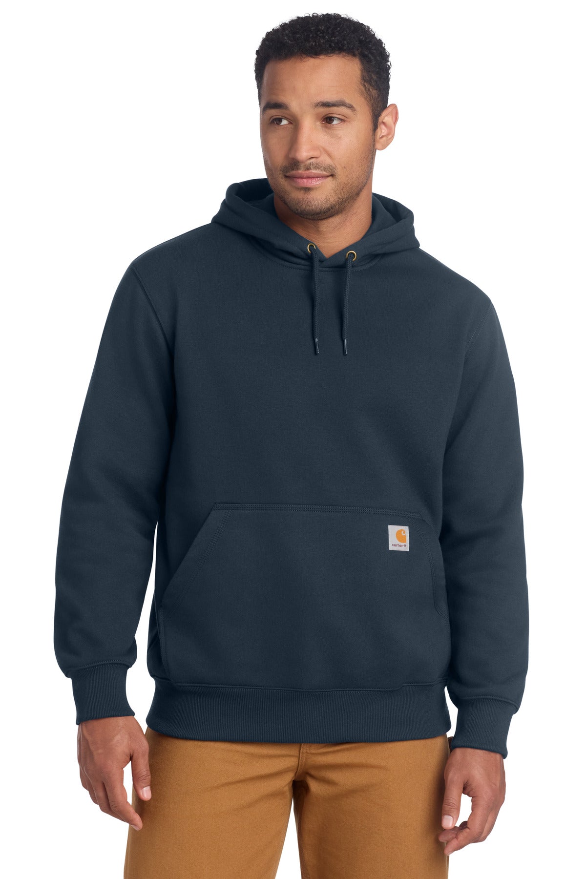 Carhartt  Rain Defender  Paxton Heavyweight Hooded Sweatshirt. CT100615 in New Navy