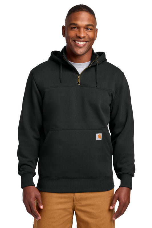 Carhartt  Rain Defender  Paxton Heavyweight Hooded Zip Mock Sweatshirt. CT100617 in Black