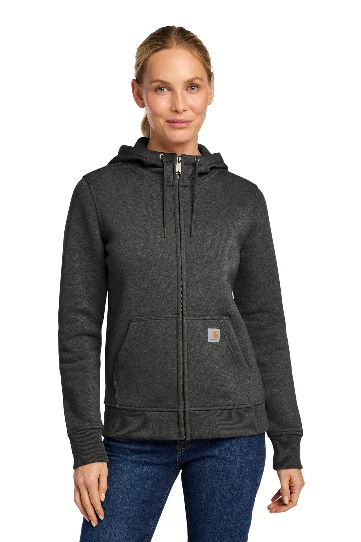 Carhartt Women's Clarksburg Full-Zip Hoodie CT102788 in Carbon Heather