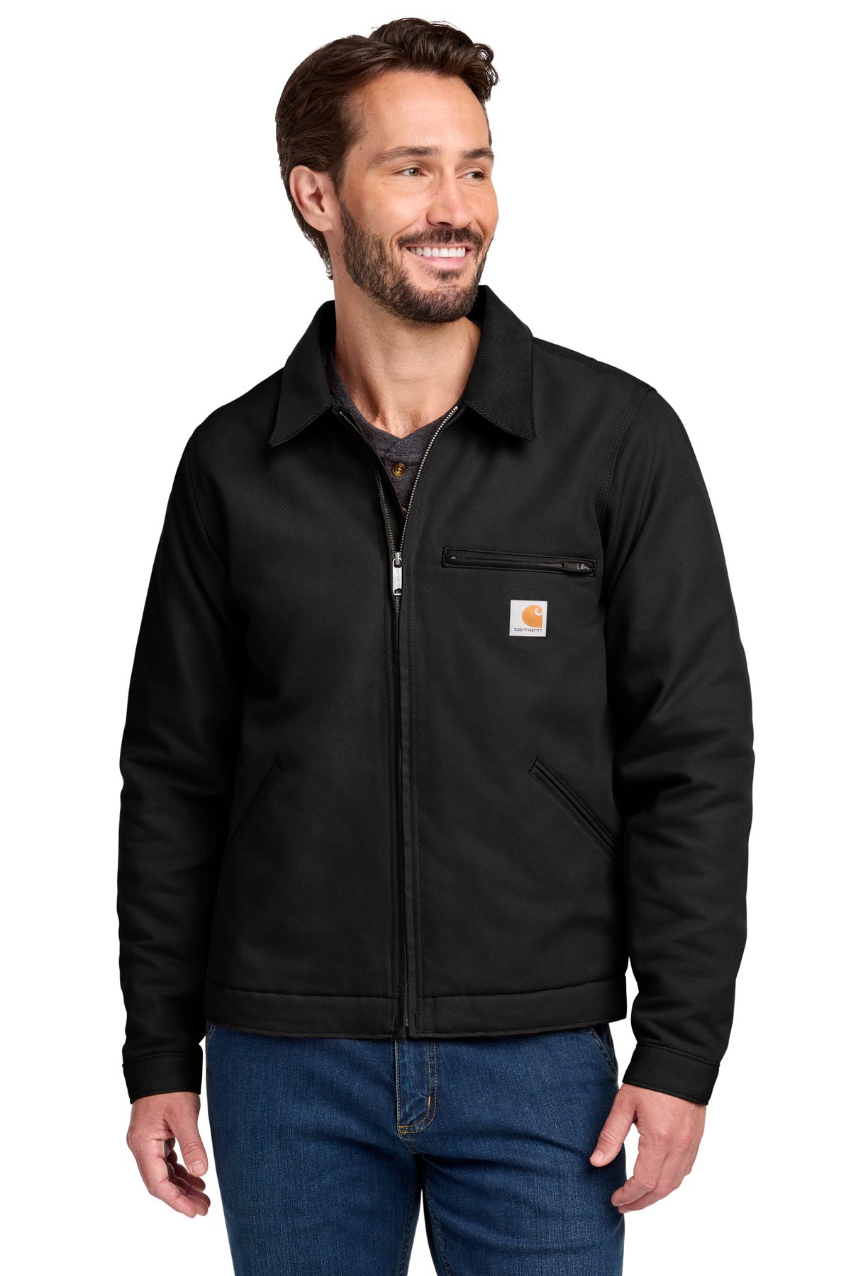 Carhartt Duck Detroit Jacket CT103828 in Black