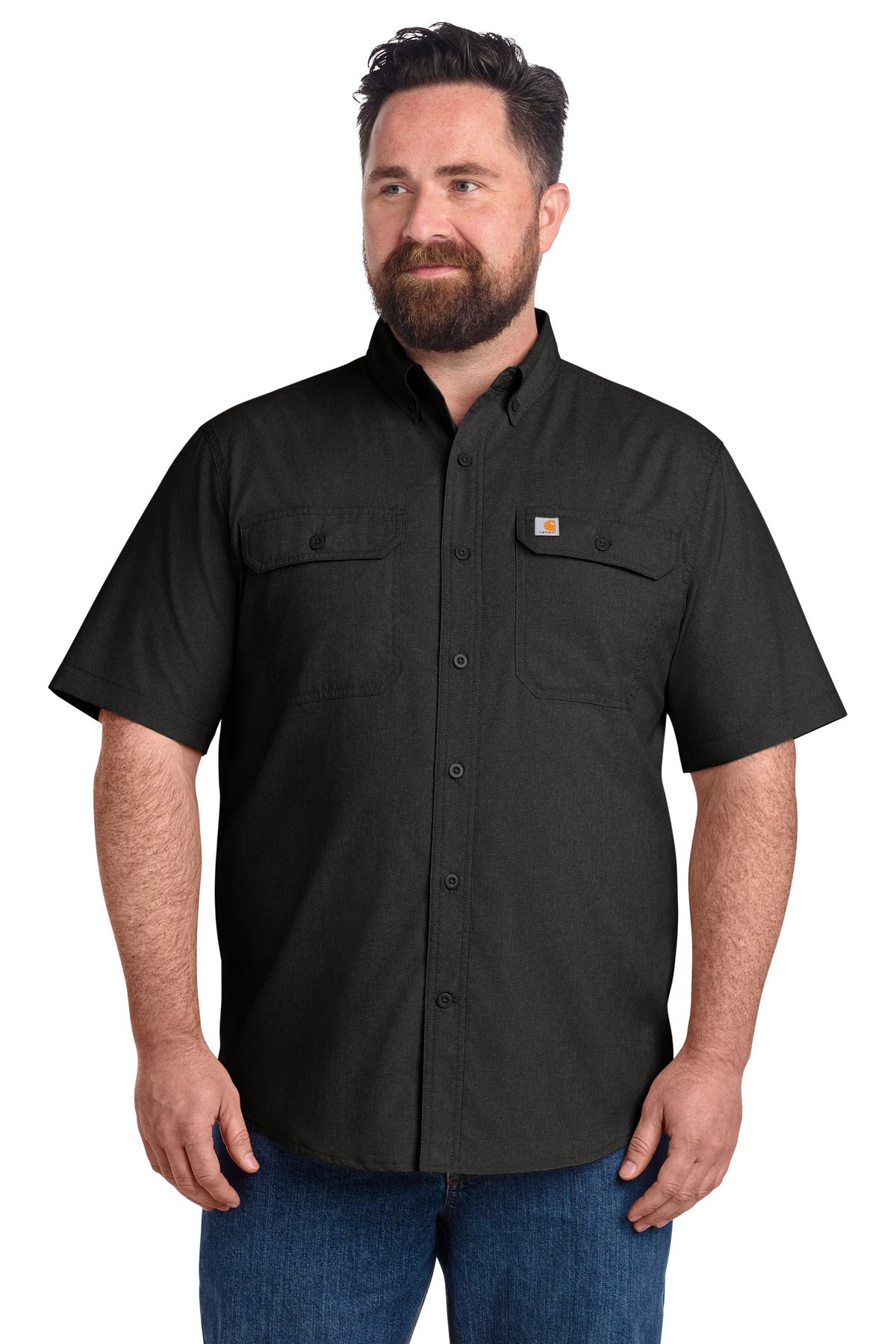 Carhartt Force Solid Short Sleeve Shirt CT105292 in Black