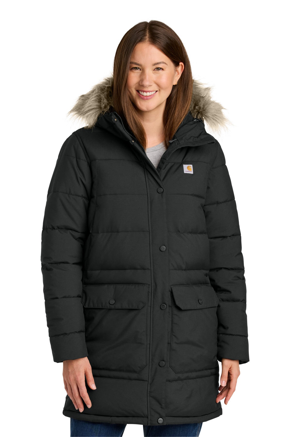 Carhartt Women's Montana Insulated Hooded Coat CT105456 in Black