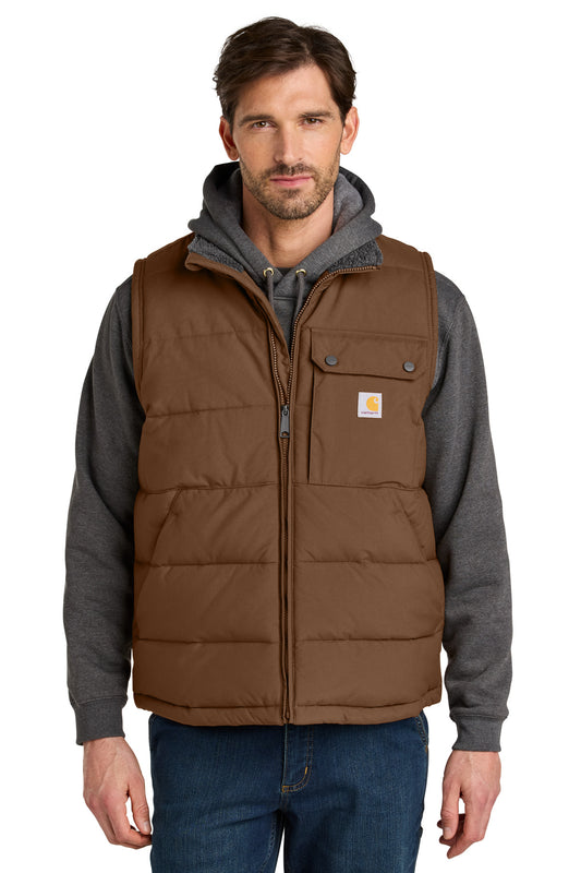 Carhartt Montana Insulated Vest CT105475 in Red Duck Brown