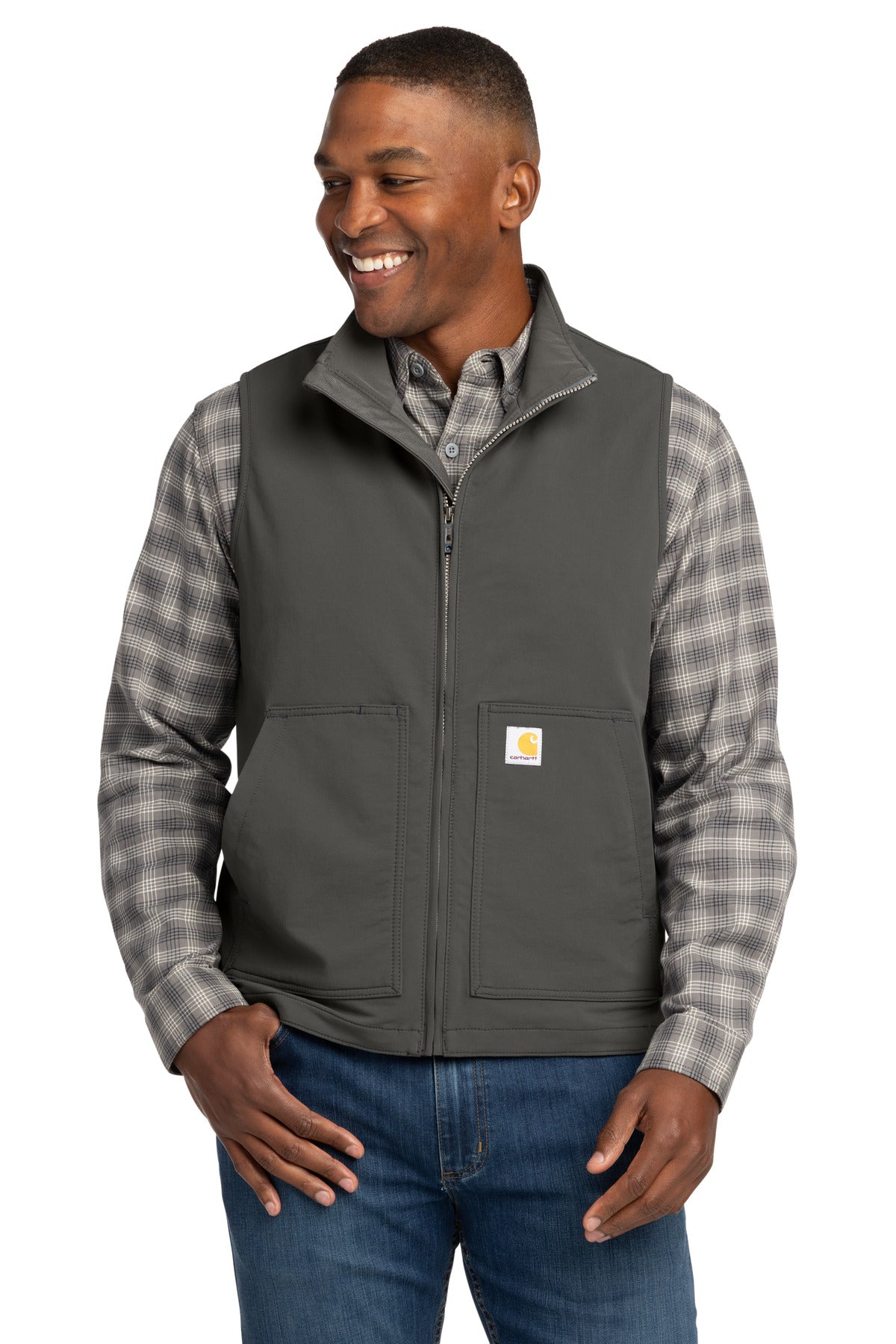 Carhartt Super Dux Soft Shell Vest CT105535 in Gravel