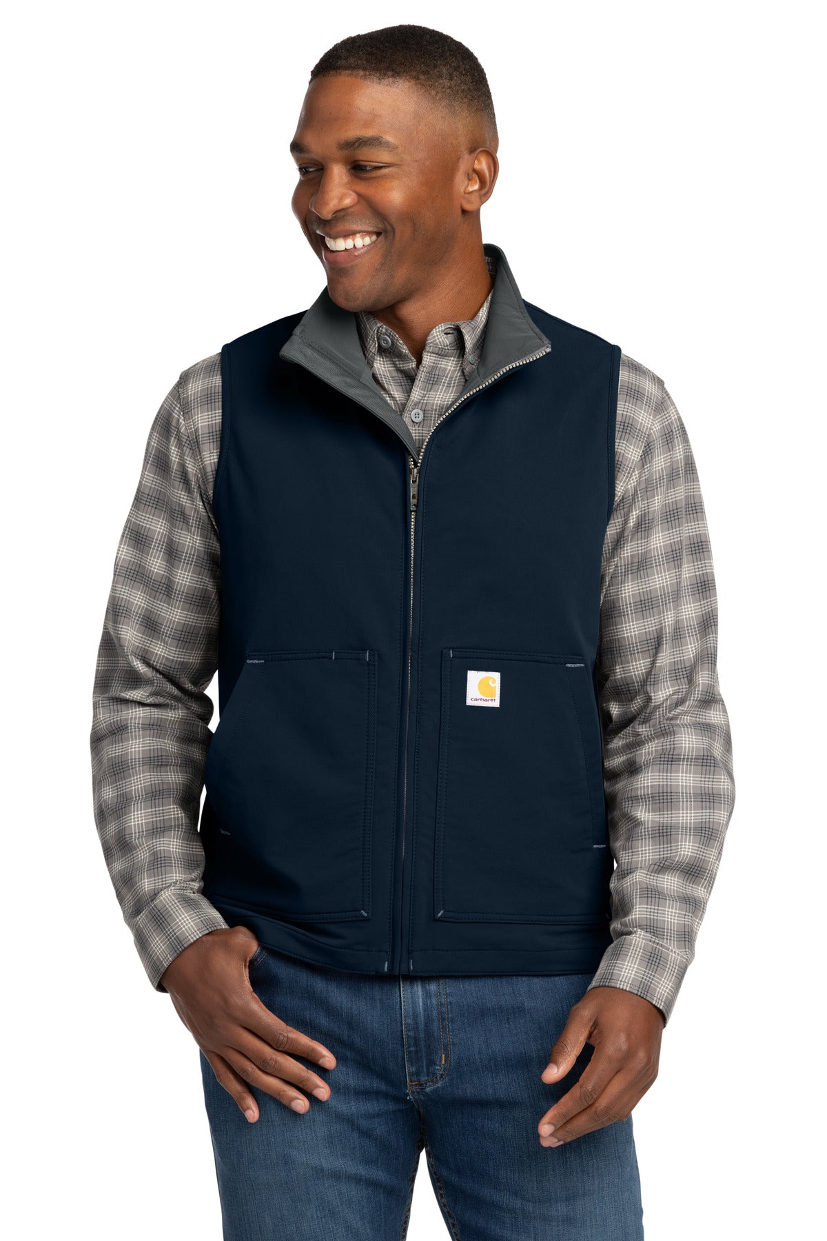 Carhartt Super Dux Soft Shell Vest CT105535 in Navy