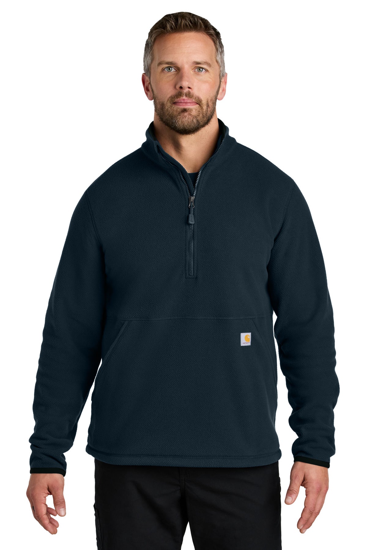 Carhartt Textured 1/2-Zip Fleece Jacket CT106417 in Navy