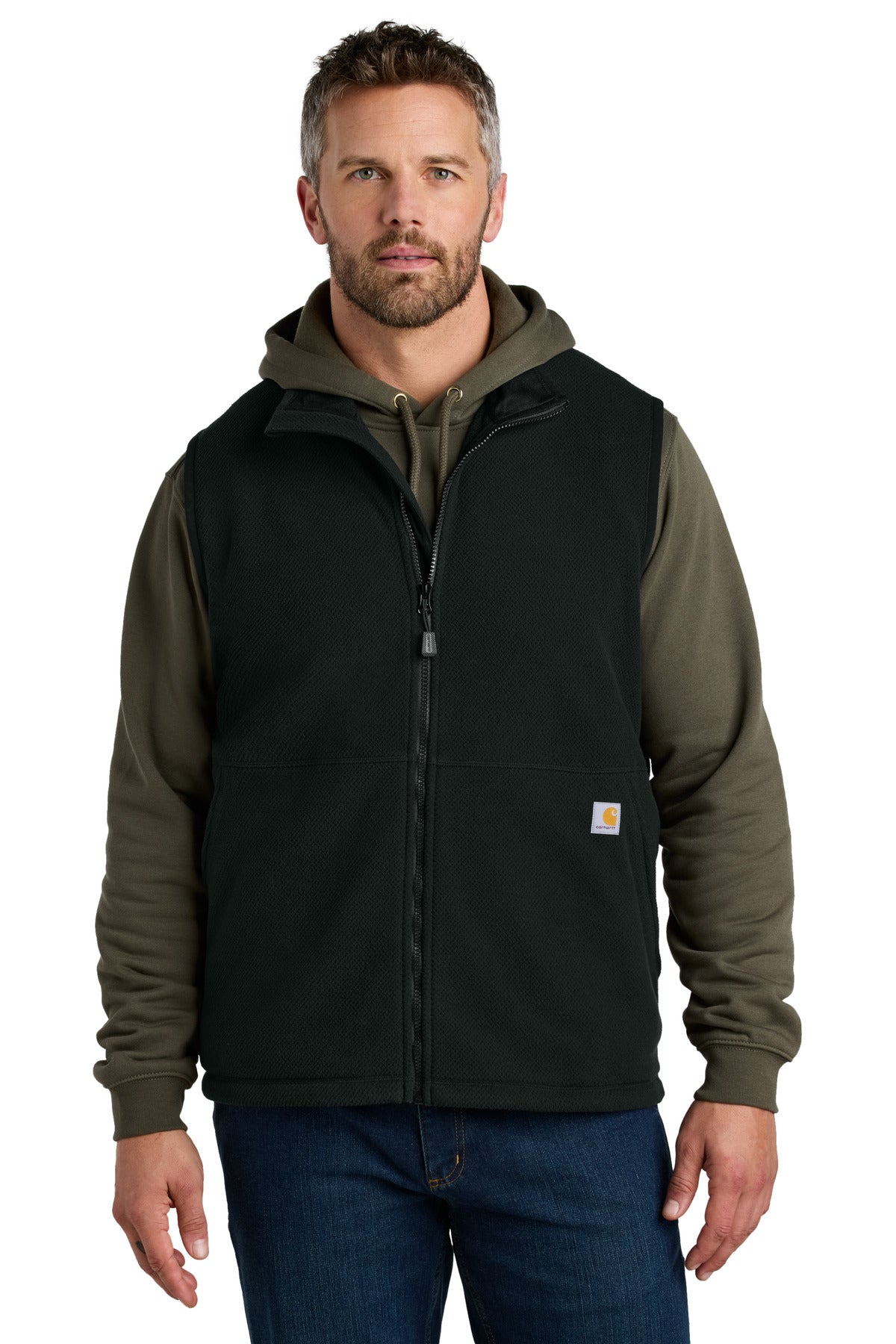 Carhartt Textured Fleece Vest CT106418 in Black