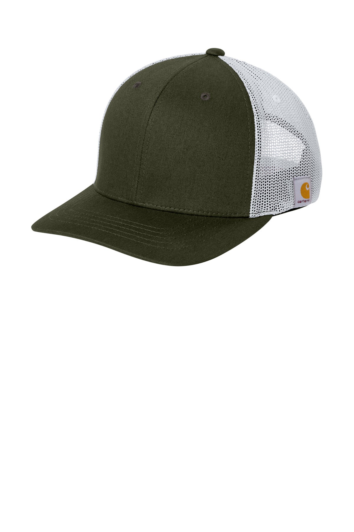 Carhartt Flexfit 110 Mesh Back Cap CT106577 in Moss/ White