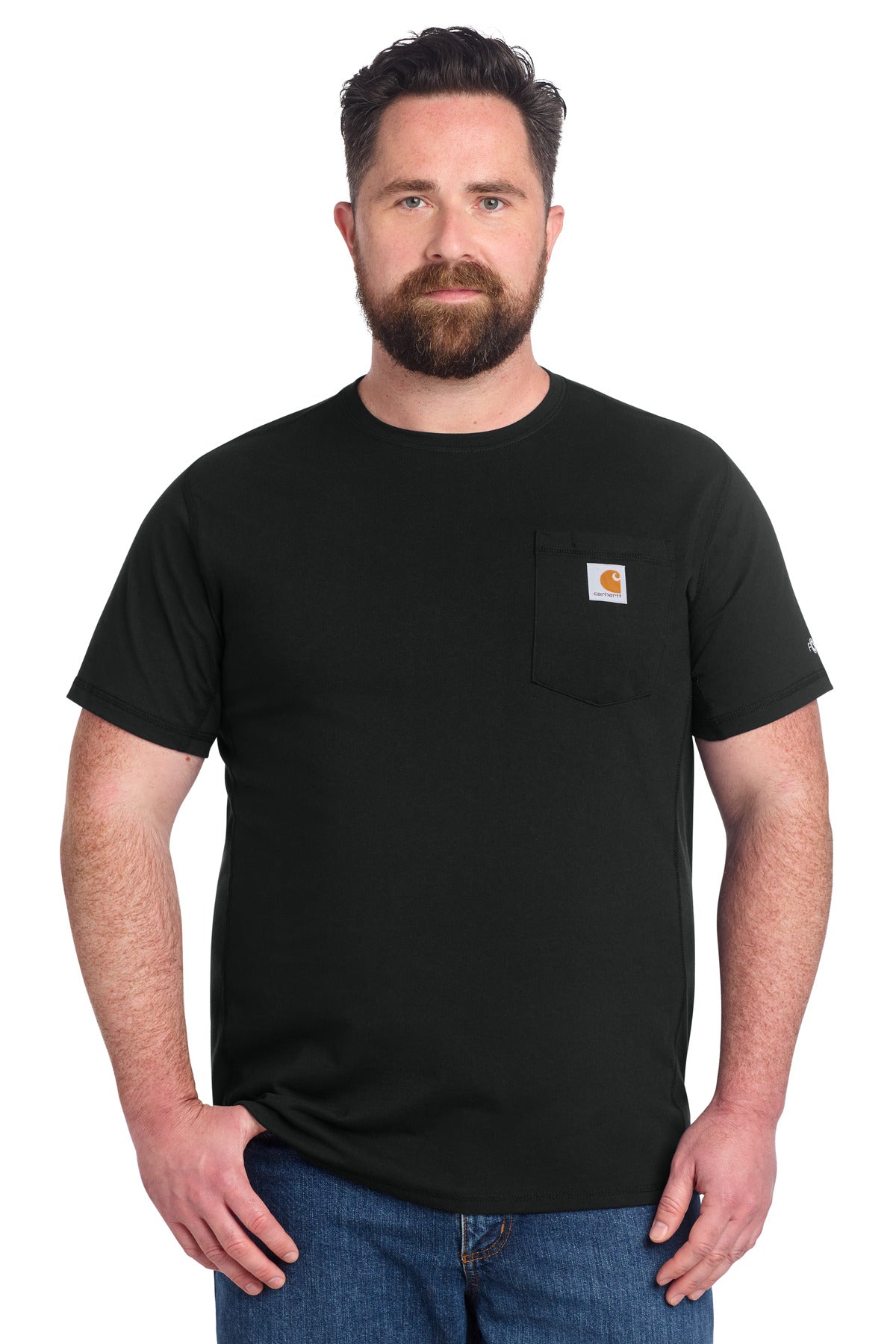Carhartt Force Short Sleeve Pocket T-Shirt CT106652 in Black