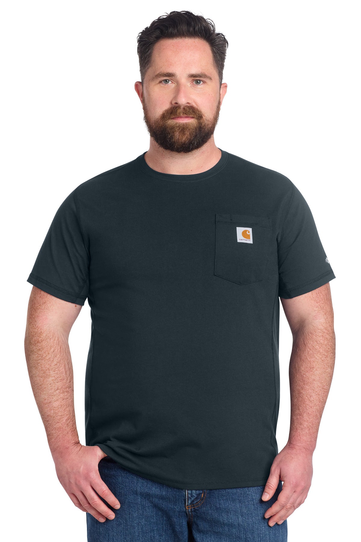 Carhartt Force Short Sleeve Pocket T-Shirt CT106652 in Navy