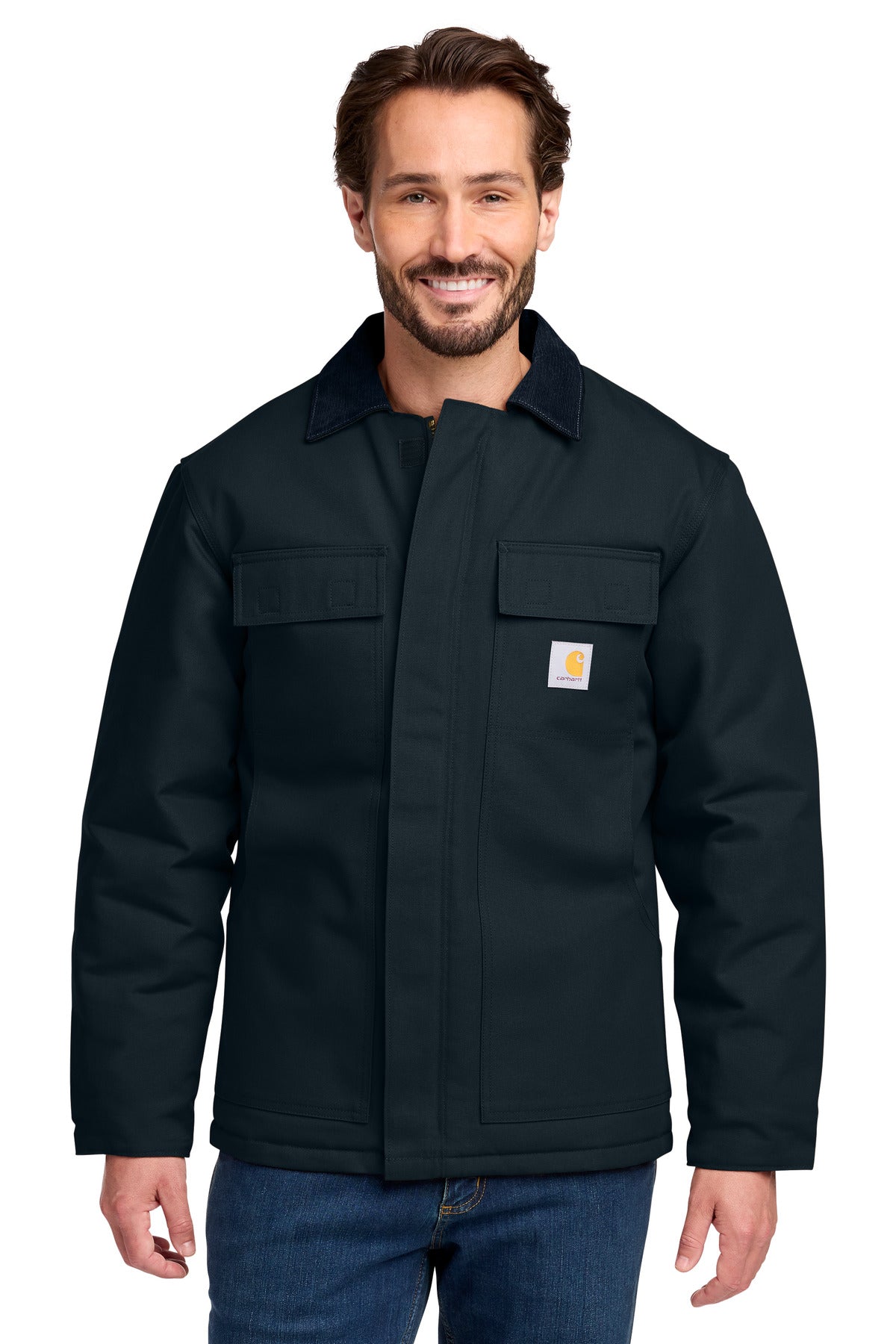 Carhartt  Duck Traditional Coat. CT106674 in Dark Navy