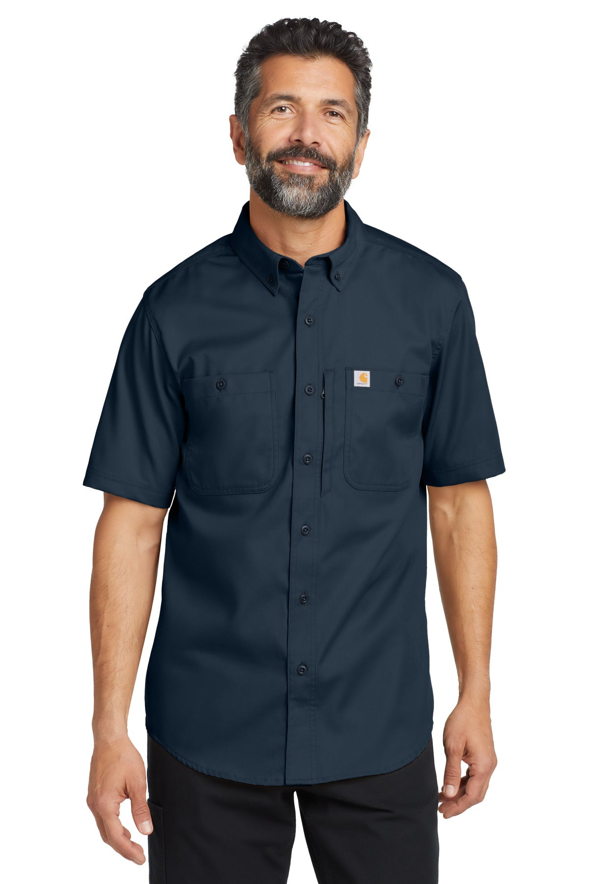 Carhartt Rugged ProfessionalSeries Short Sleeve Shirt CT106688 in Navy