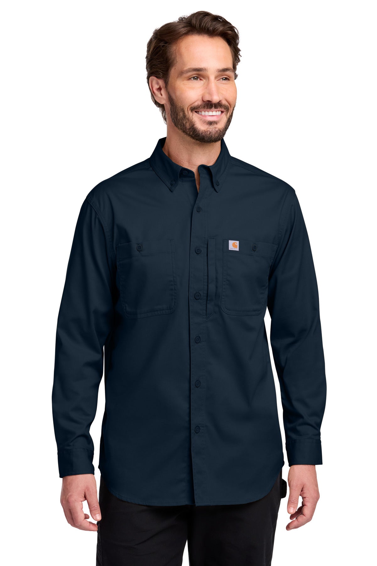 Carhartt Rugged Professional Series Long Sleeve Shirt CT106689 in Navy