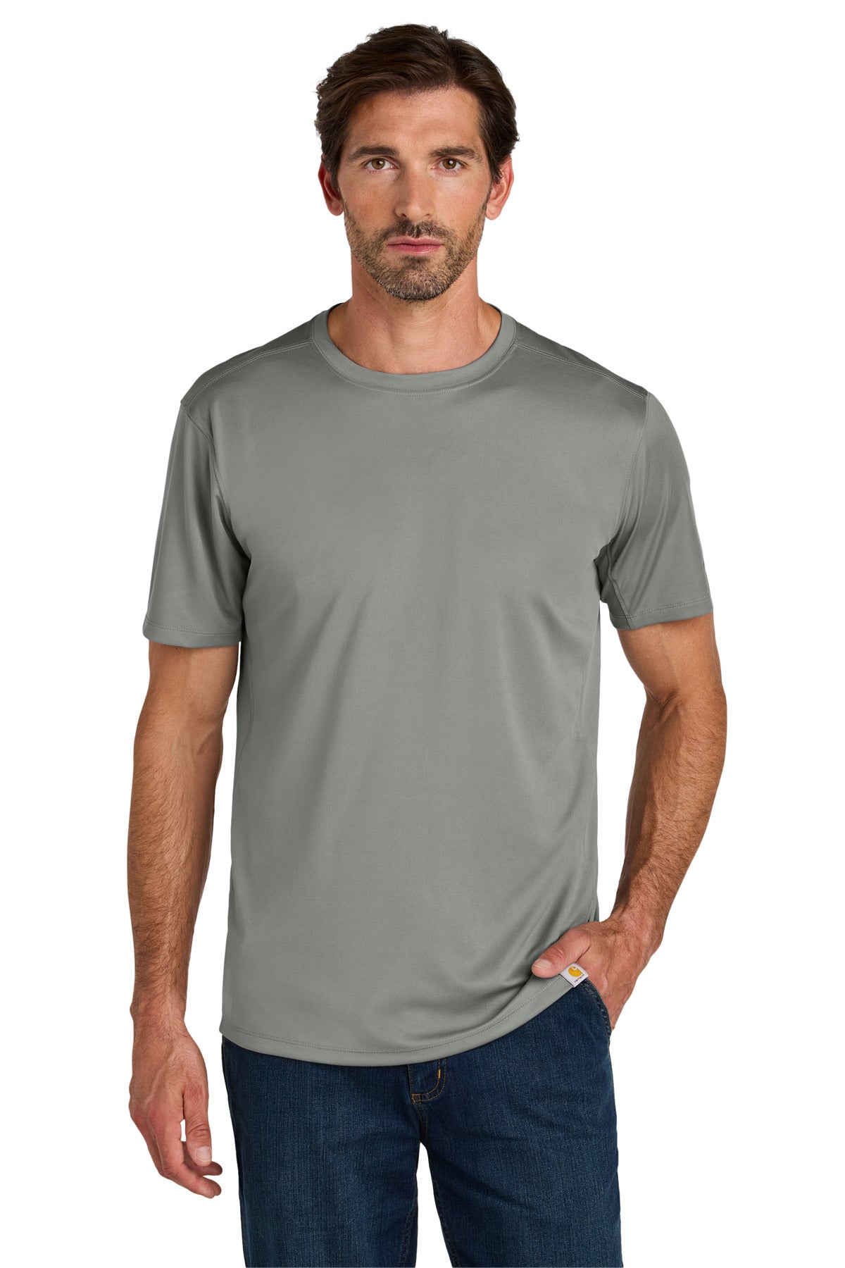 Carhartt Force Sun Defender Short Sleeve T-Shirt CT106868 in Asphalt Grey