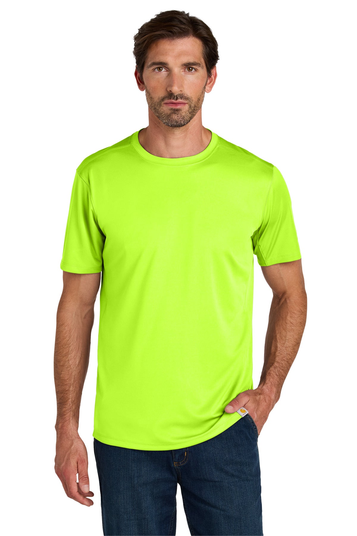 Carhartt Force Sun Defender Short Sleeve T-Shirt CT106868 in Brite Lime