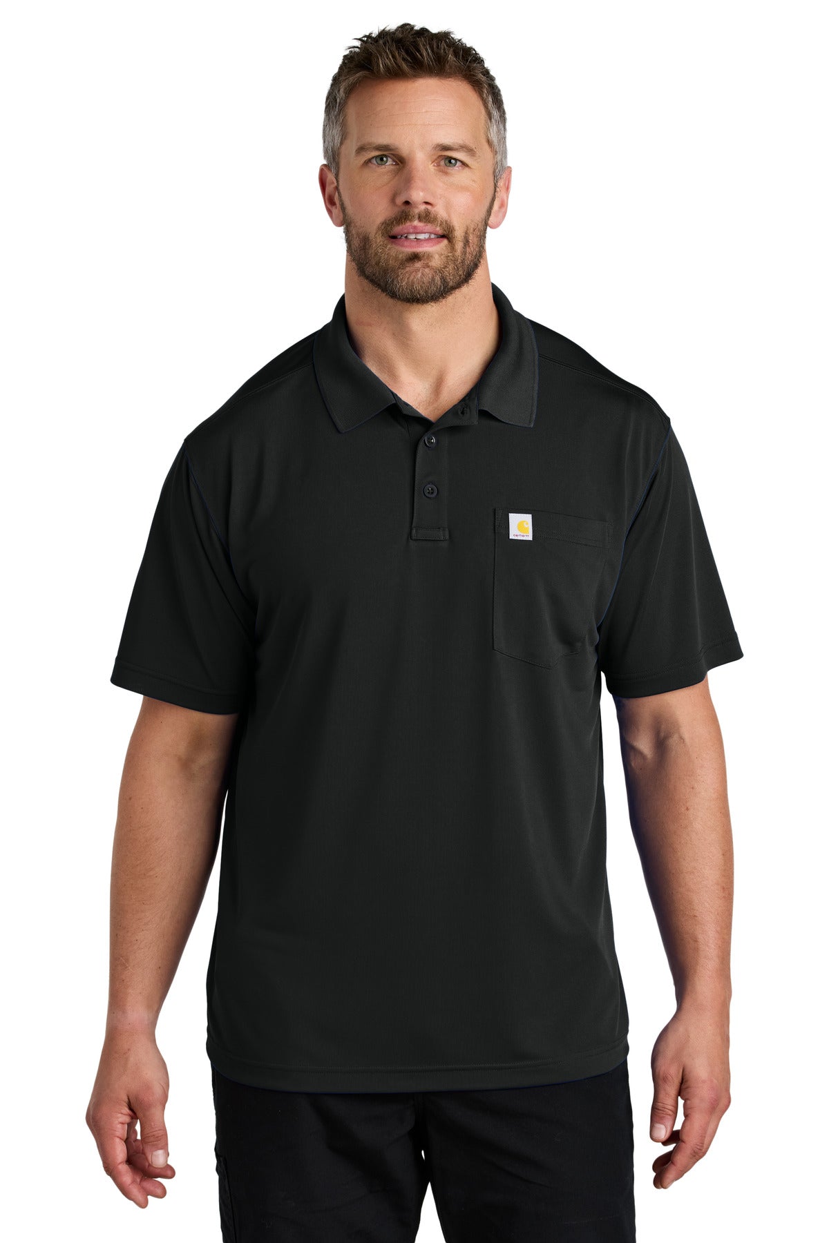Carhartt Force Snag-Resistant Pocket Polo CT106880 in Black