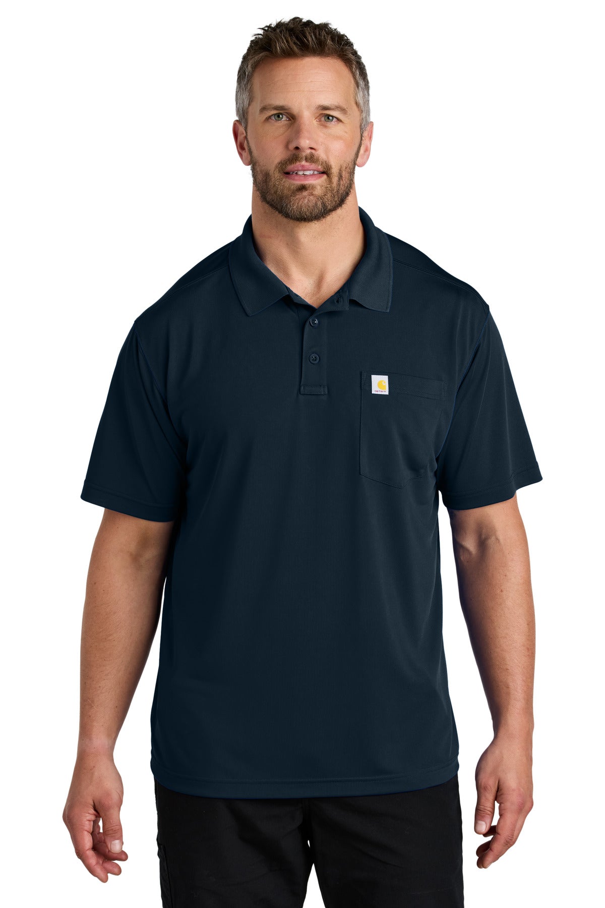 Carhartt Force Snag-Resistant Pocket Polo CT106880 in Navy