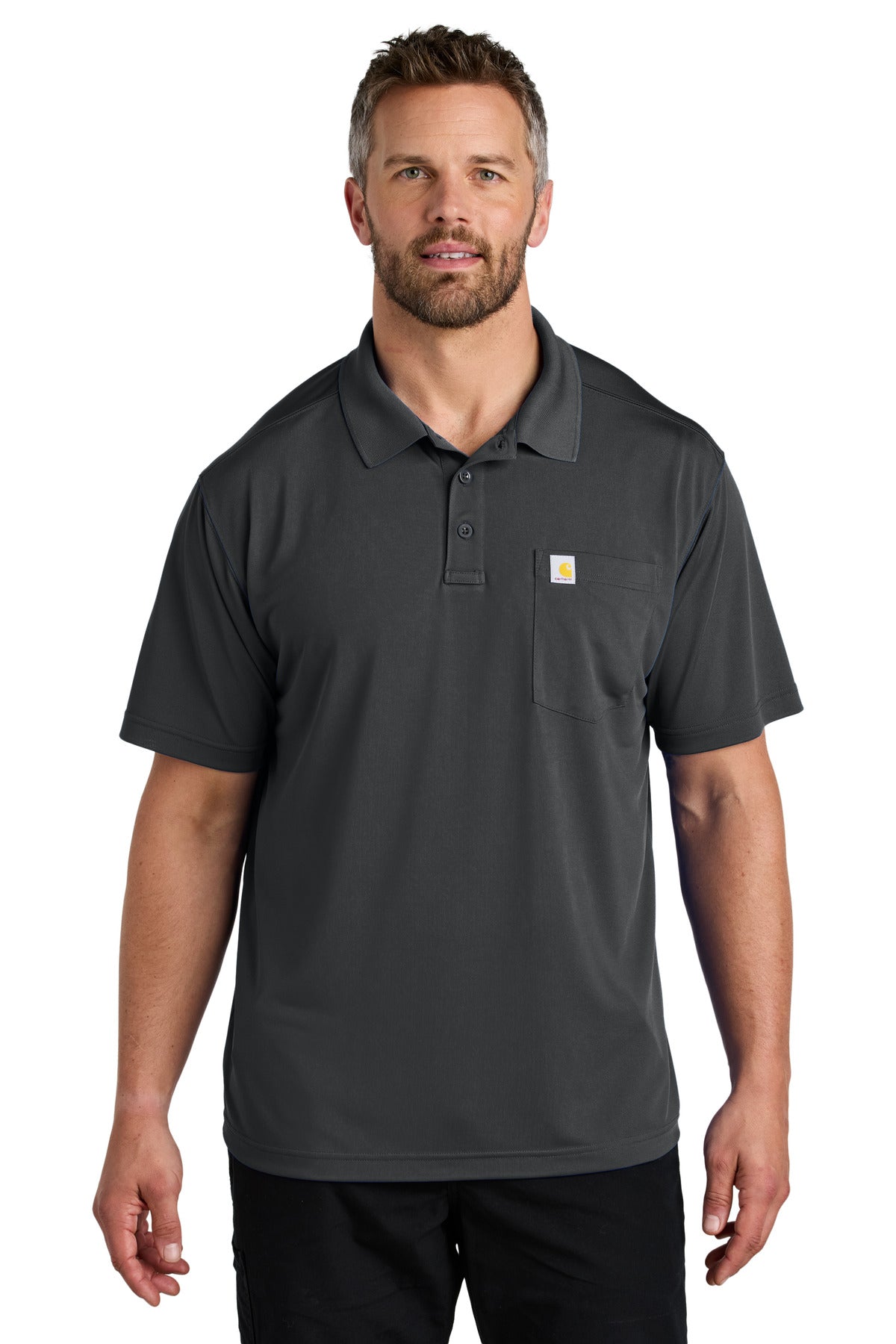 Carhartt Force Snag-Resistant Pocket Polo CT106880 in Shadow Grey
