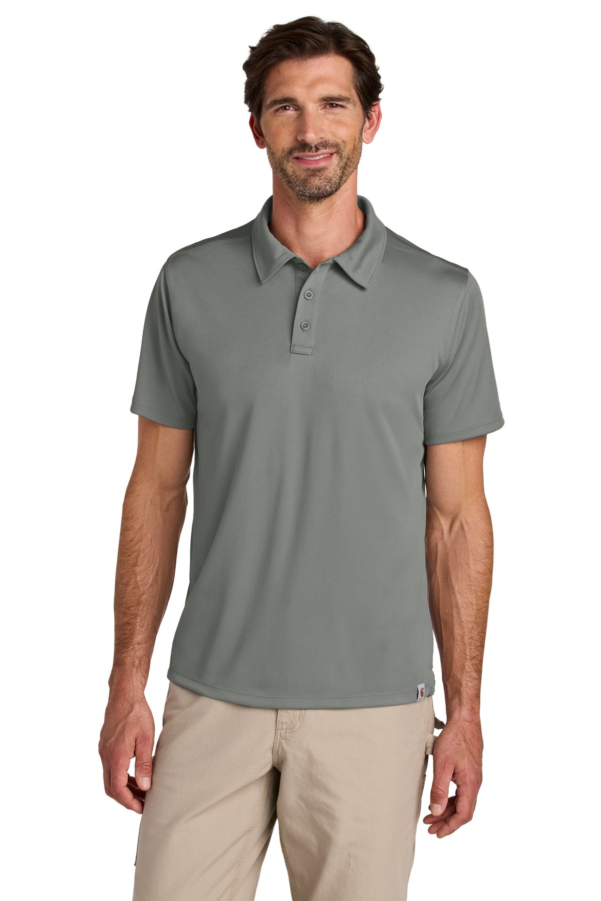 Carhartt Force Sun Defender Polo CT106899 in Asphalt Grey