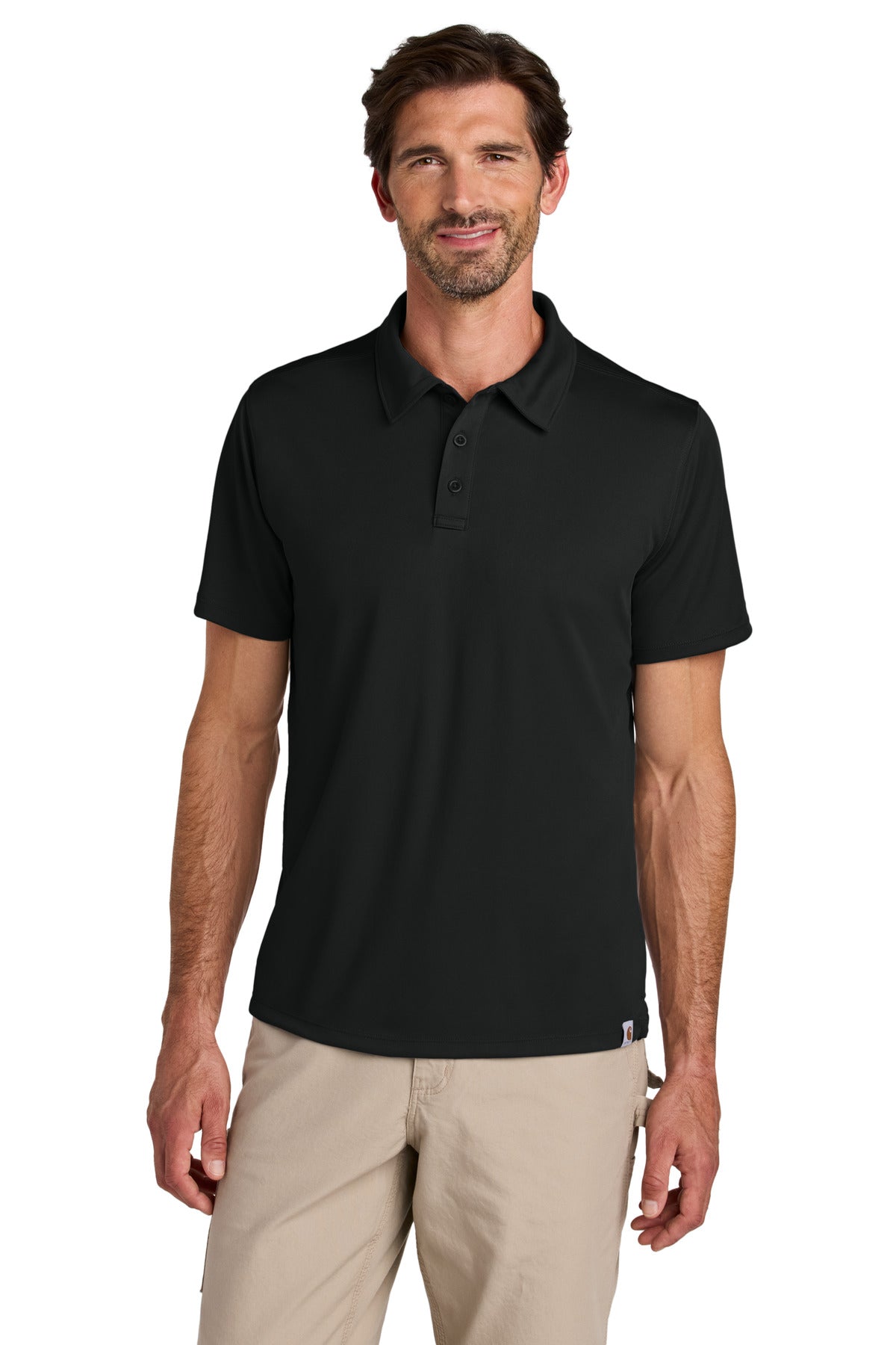 Carhartt Force Sun Defender Polo CT106899 in Black