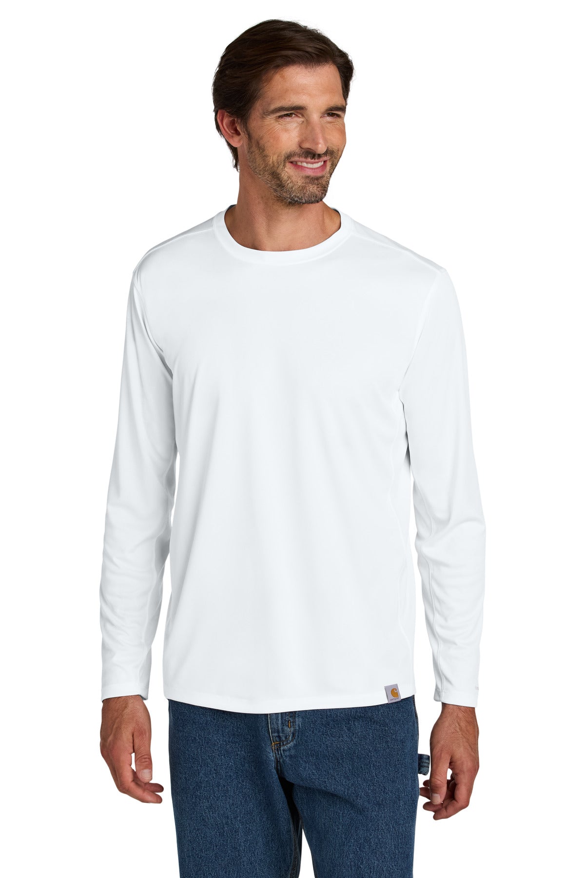 Carhartt Force Sun Defender Long Sleeve T-Shirt CT106972 in White