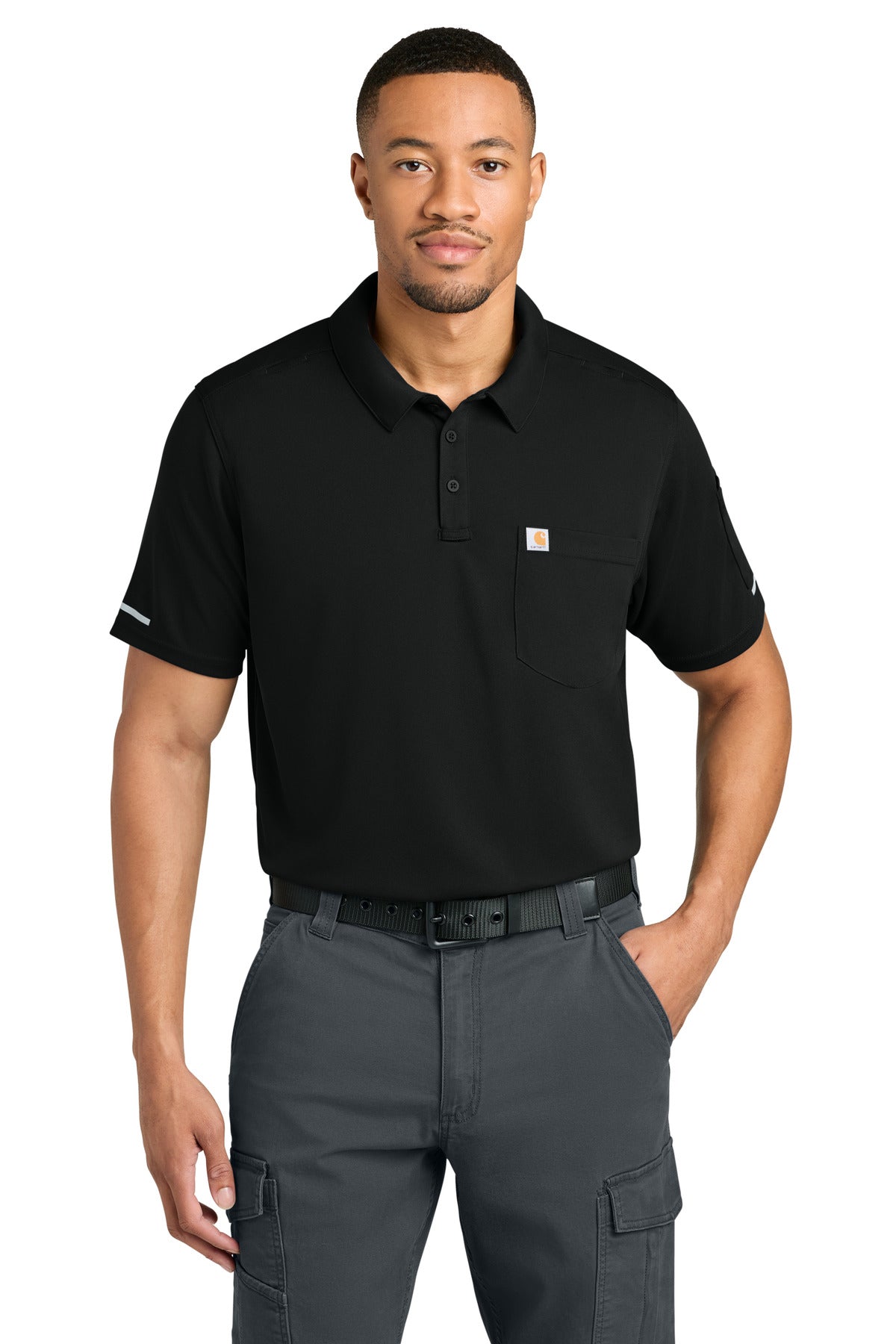 Carhartt FLD & RSCU Polo CTC16119 in Black
