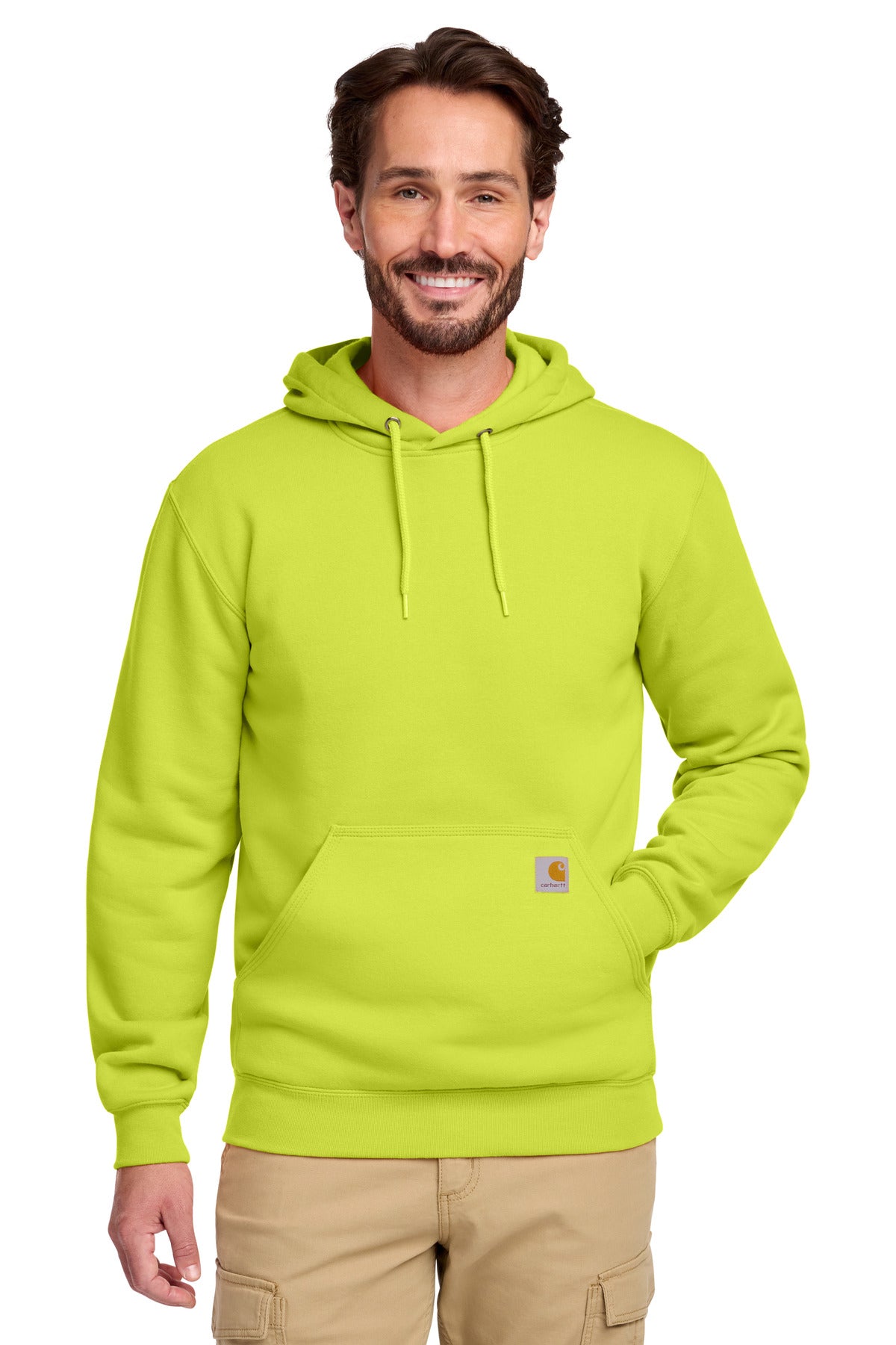 Carhartt  Midweight Hooded Sweatshirt. CTK121 in Brite Lime