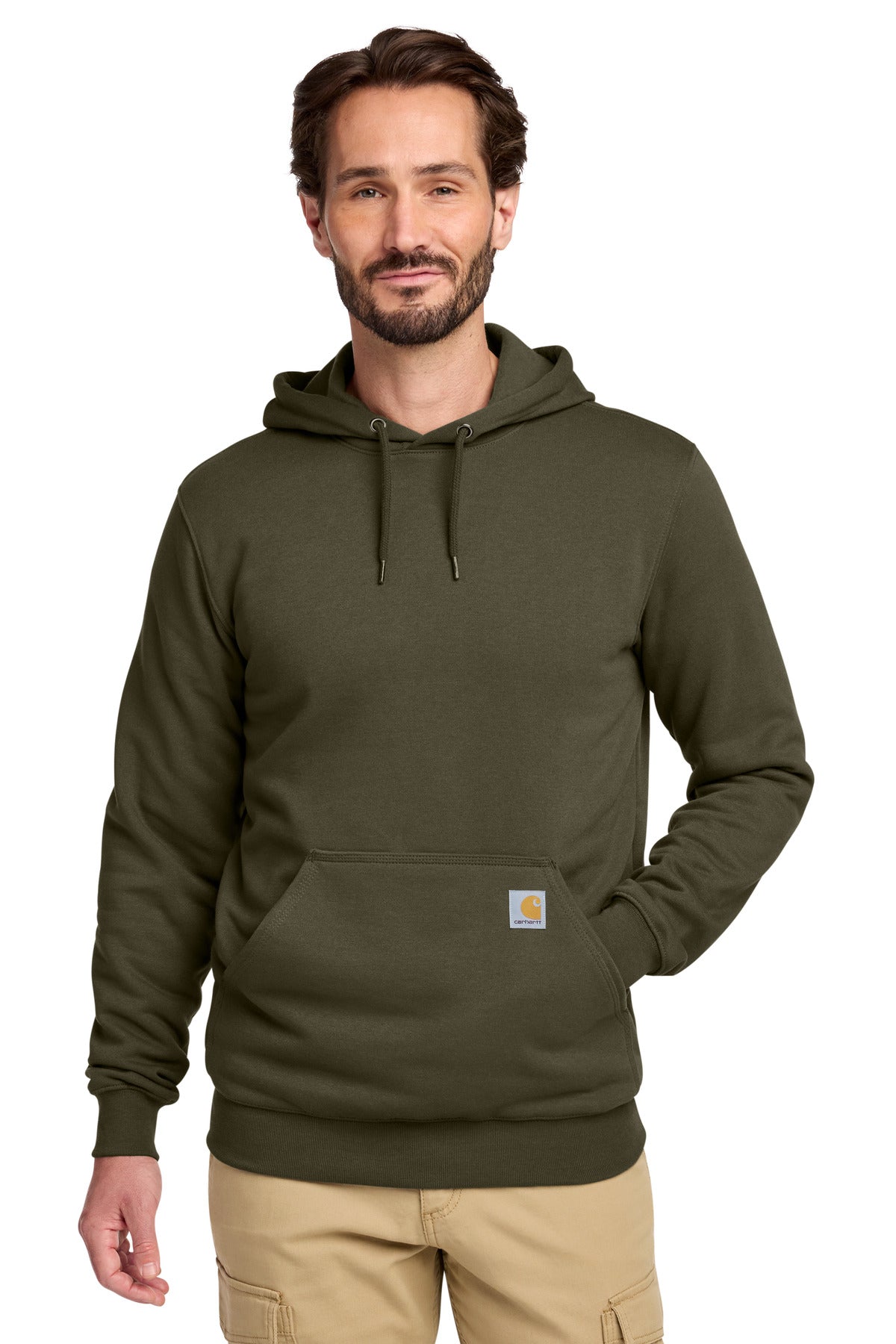 Carhartt  Midweight Hooded Sweatshirt. CTK121 in Moss