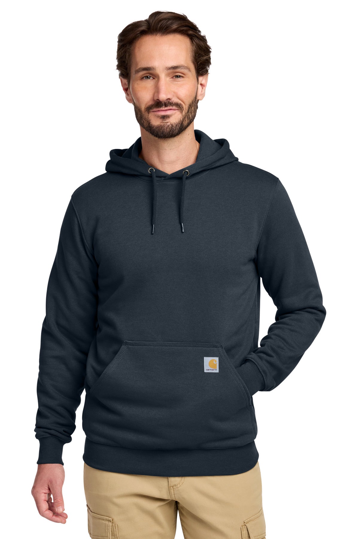 Carhartt  Midweight Hooded Sweatshirt. CTK121 in New Navy