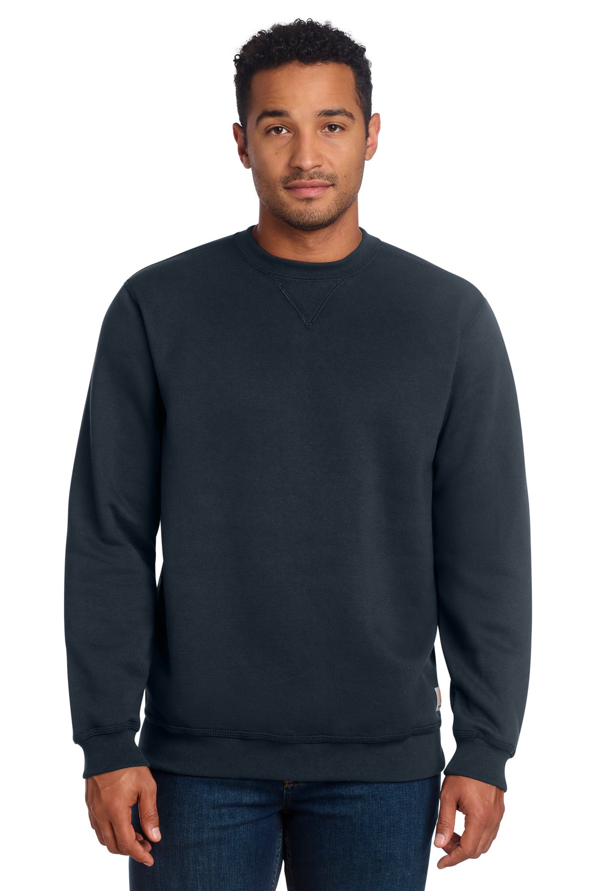 Carhartt  Midweight Crewneck Sweatshirt. CTK124 in New Navy