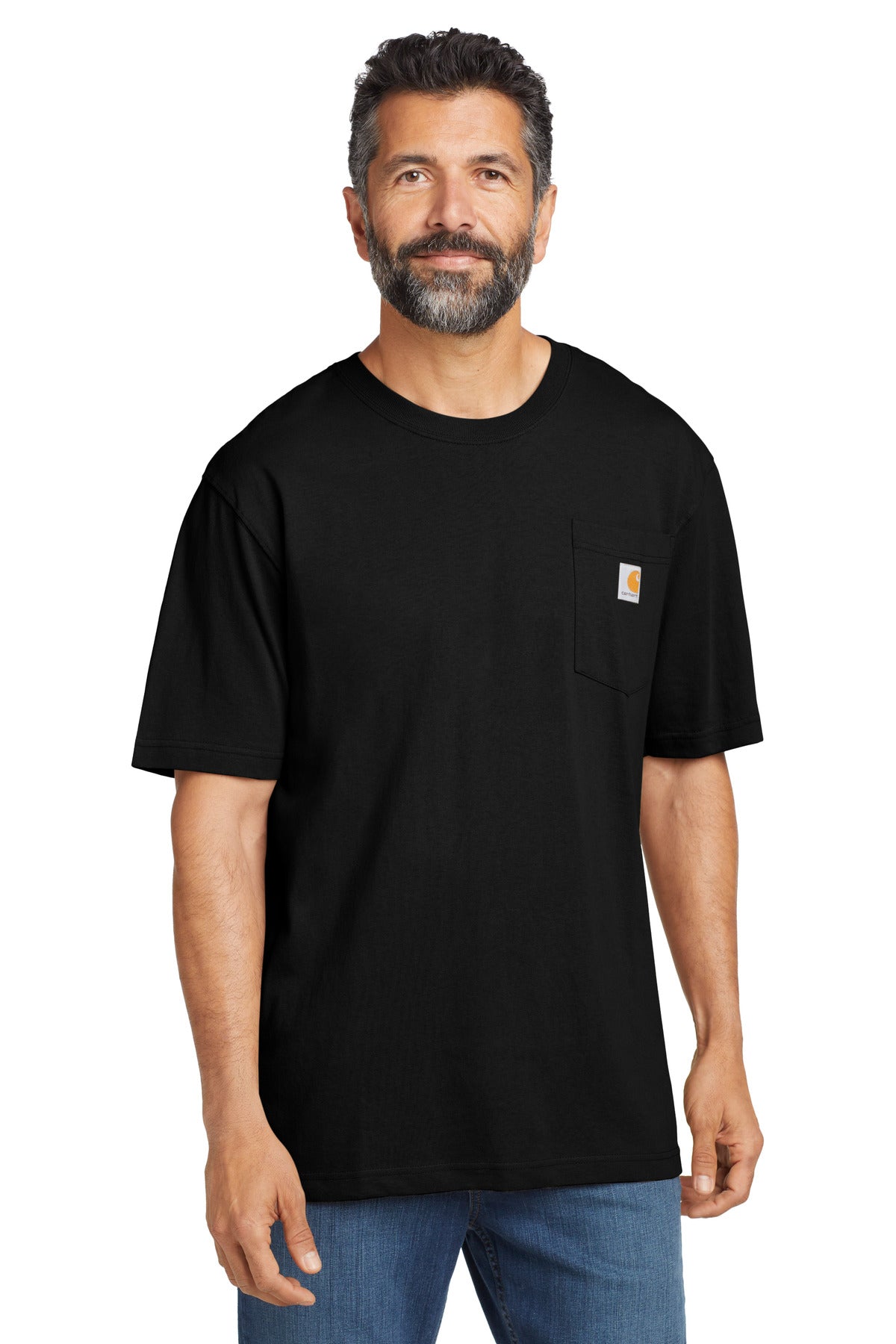 Carhartt  Workwear Pocket Short Sleeve T-Shirt. CTK87 in Black