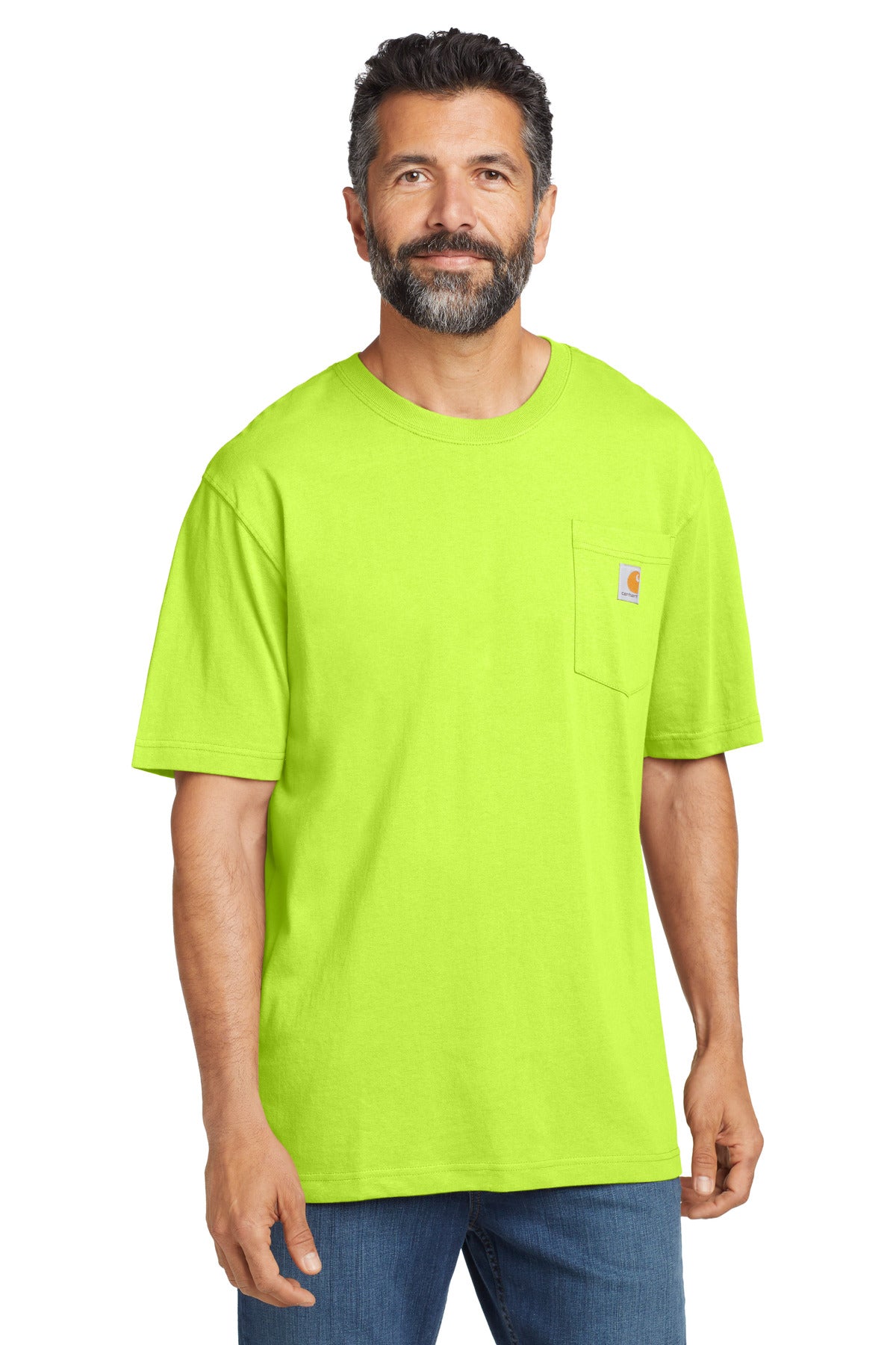 Carhartt  Workwear Pocket Short Sleeve T-Shirt. CTK87 in Brite Lime