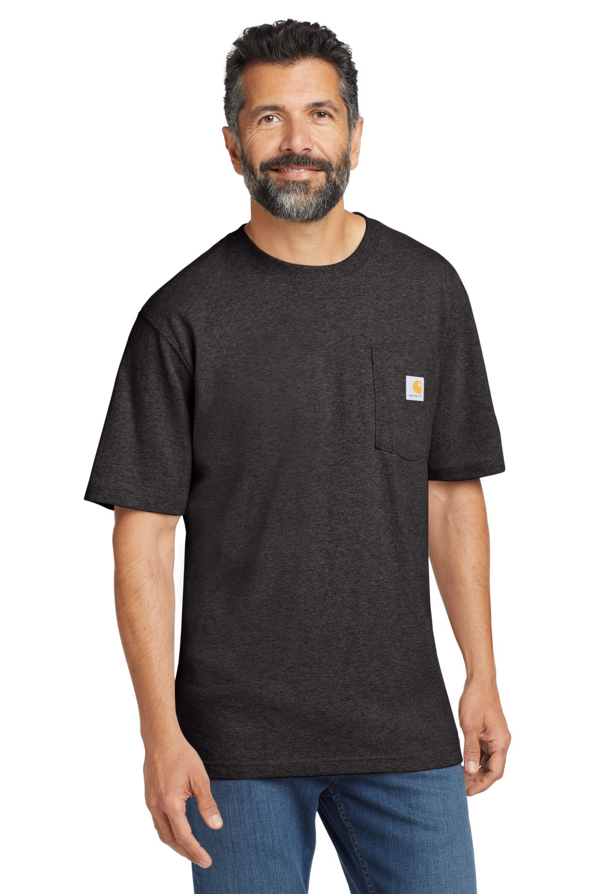 Carhartt  Workwear Pocket Short Sleeve T-Shirt. CTK87 in Carbon Heather