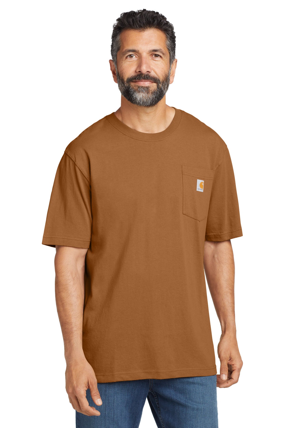 Carhartt  Workwear Pocket Short Sleeve T-Shirt. CTK87 in Carhartt Brown