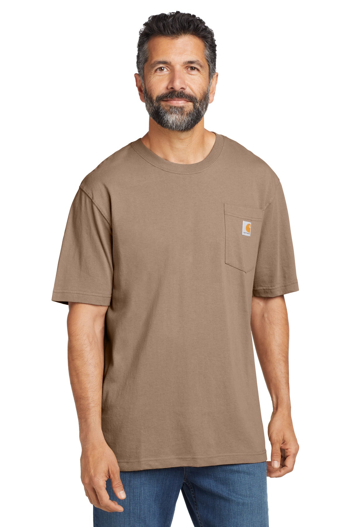 Carhartt  Workwear Pocket Short Sleeve T-Shirt. CTK87 in Desert