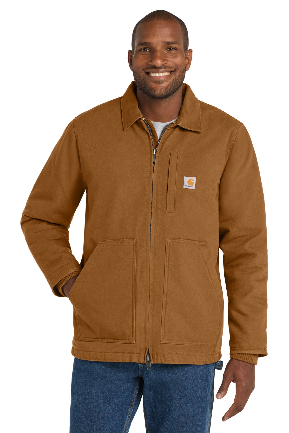 Carhartt Tall Sherpa-Lined Coat CTT104293 in Carhartt Brown