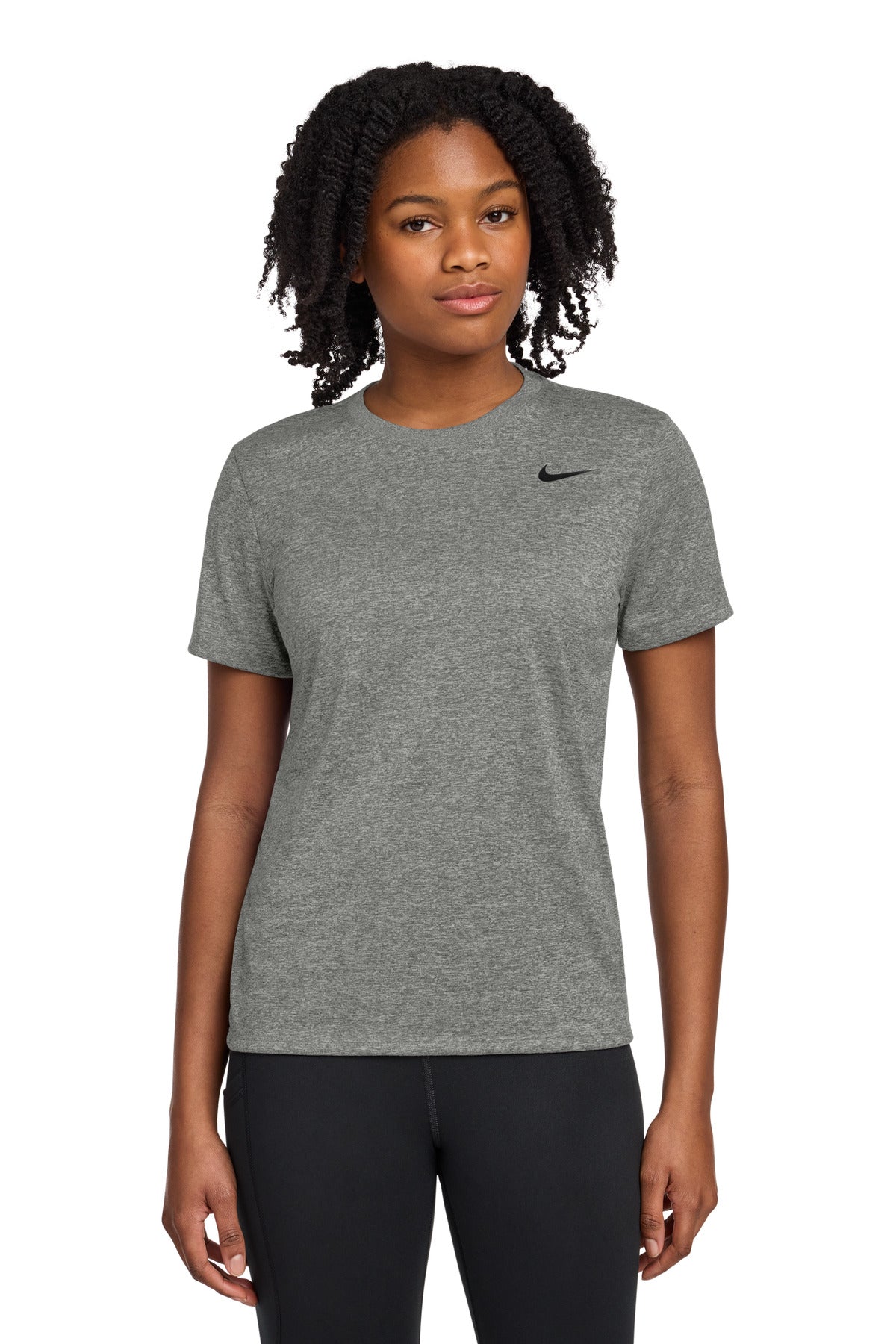 Nike Women's Team rLegend Tee DV7312 in Carbon Heather