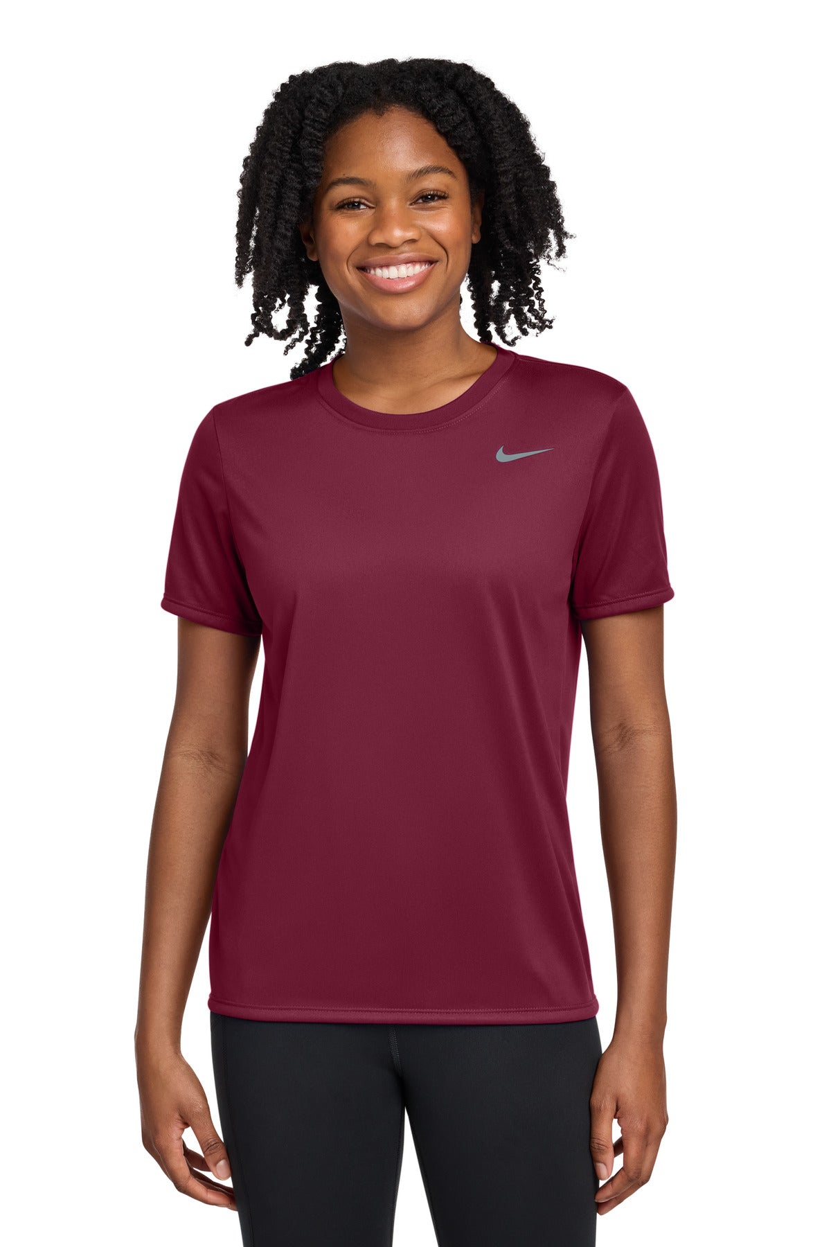 Nike Women's Team rLegend Tee DV7312 in Team Maroon