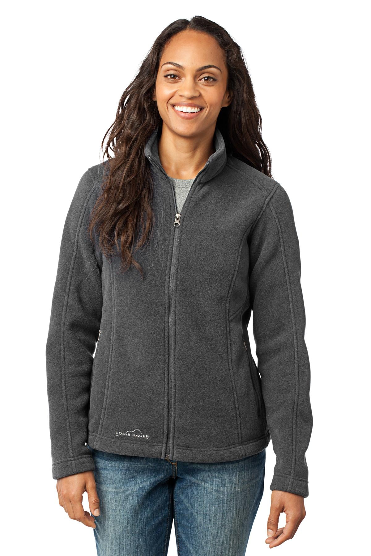 Eddie Bauer - Women's Full-Zip Fleece Jacket. EB201 in Grey Steel