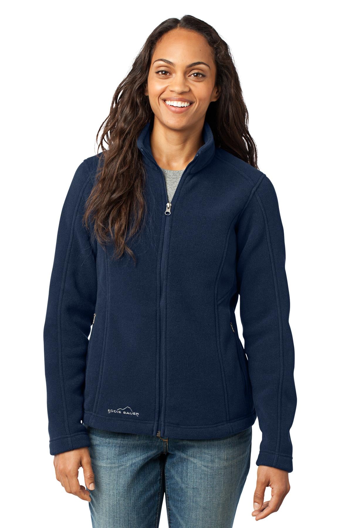 Eddie Bauer - Women's Full-Zip Fleece Jacket. EB201 in River Blue Navy