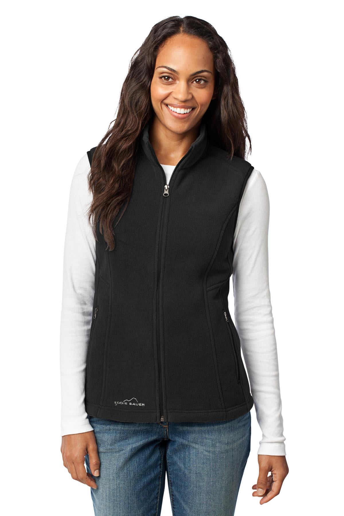 Eddie Bauer - Women's Fleece Vest. EB205 in Black