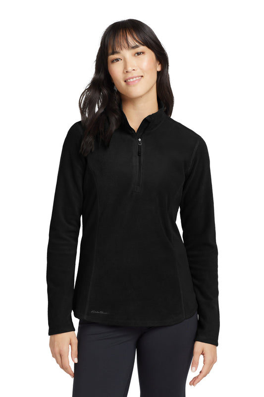 Eddie Bauer Women's 1/2-Zip Microfleece Jacket EB227 in Black